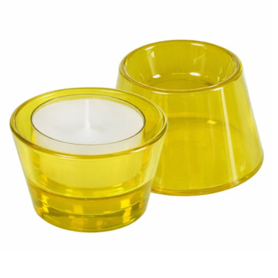 Spaas (r) portavelas amarillo 8 cm | 24 piezas