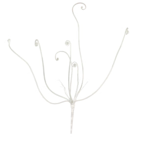 Rama artificial rizos blanco 54 cm | 12 piezas
