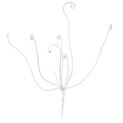 Rama artificial rizos blanco 54 cm | 12 piezas