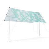 Tela de sombra Garvida blanco verde menta 218 cm | 6 piezas