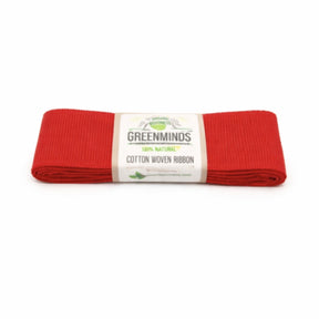 Cinta Greenminds algodón rojo 2 m | 48 piezas