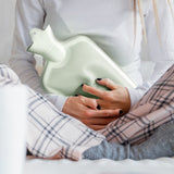 Relaxdays bolsa de agua caliente verde claro 2 l | 6 piezas