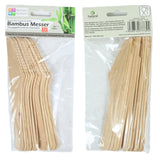 Cuchillos de bambú 16,5 cm 12 piezas | 24 piezas