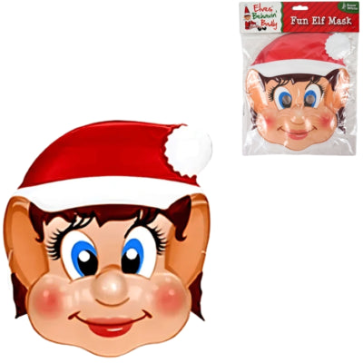 Máscara de Navidad elfo talla única | 40 piezas
