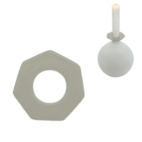 Anillo para velas Stjernsund loua gris brillo 5,5 cm | 48 piezas