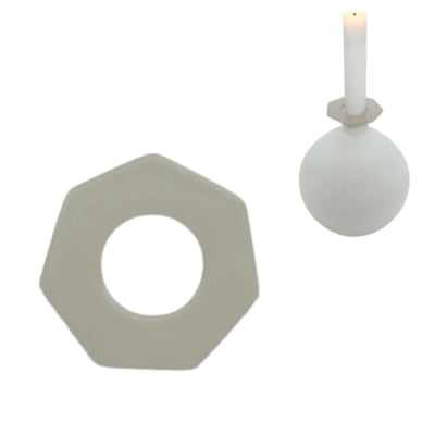 Anillo para velas Stjernsund loua gris brillo 5,5 cm | 48 piezas