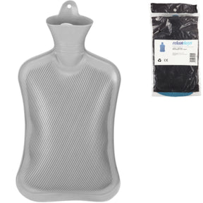 Relaxdays bolsa de agua caliente gris 2 l | 6 piezas