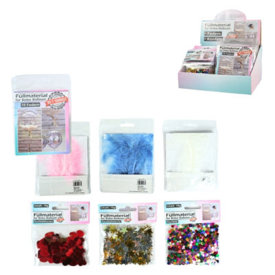 Material de relleno de globos Bobo 6 surtidos | 48 piezas