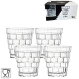 Vaso de cristal qube 280 ml juego de 4 | 12 piezas