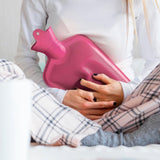 Relaxdays bolsa de agua caliente rosa 2 l | 6 piezas
