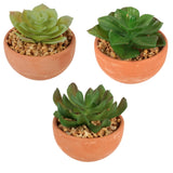 Planta artificial en maceta 9 cm 3 surtidas | 12 piezas