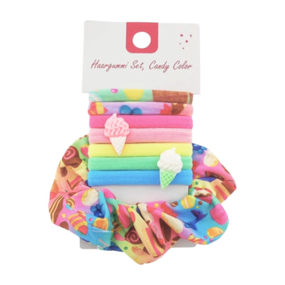 Elásticos para el pelo caramelo pastel 8 piezas | 36 piezas