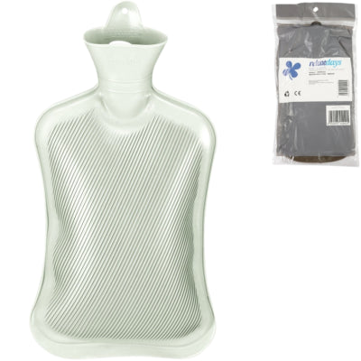 Relaxdays bolsa de agua caliente verde claro 2 l | 6 piezas