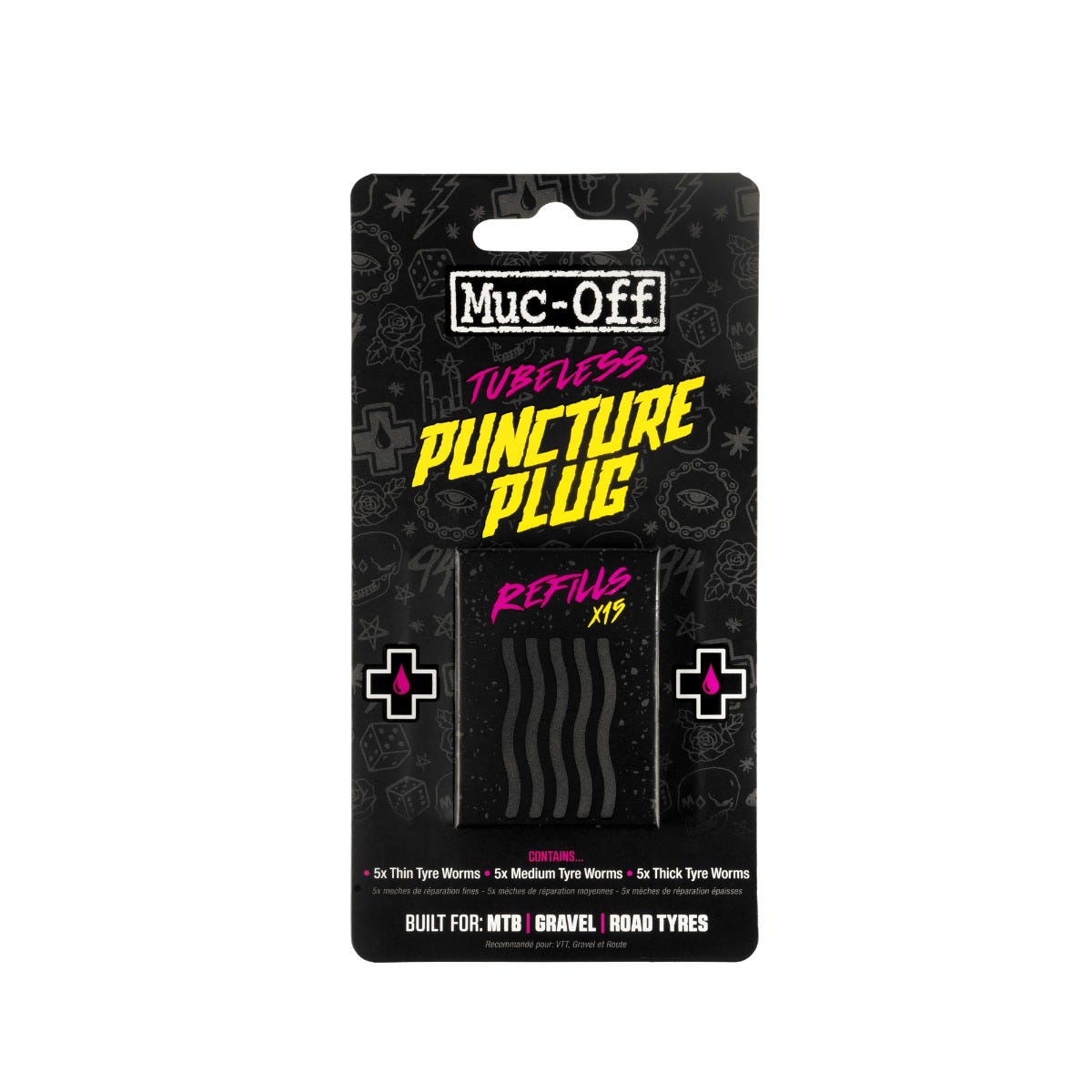 Pack recambio tapones antipinchazos Muc-off