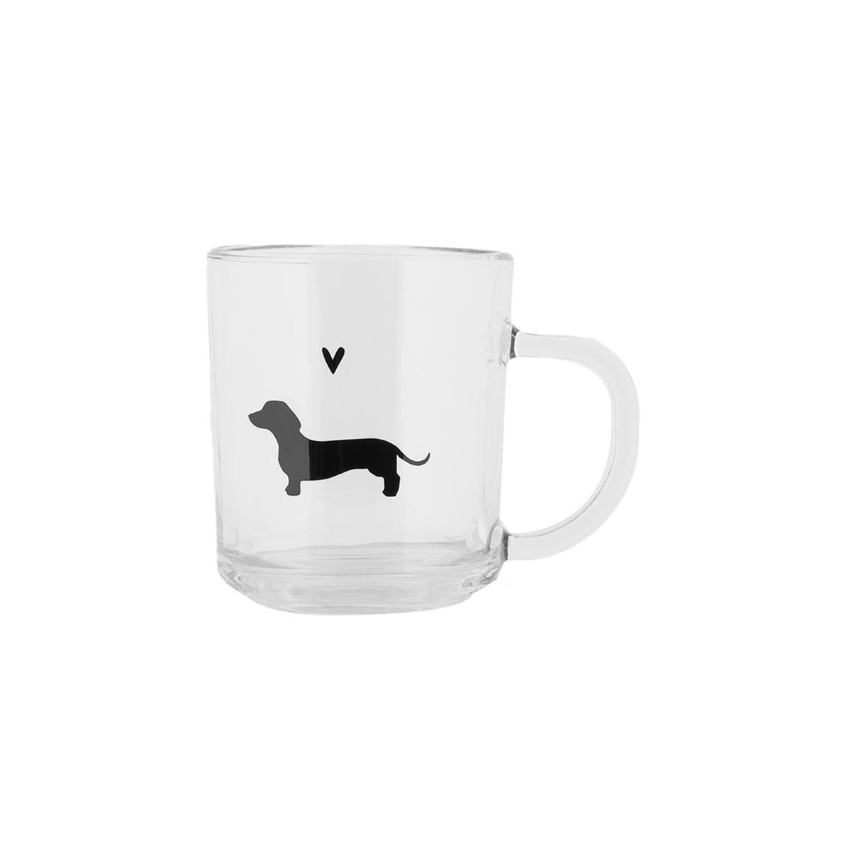 Clayre eef vaso de té perro salchicha 200ml 11x8x9cm