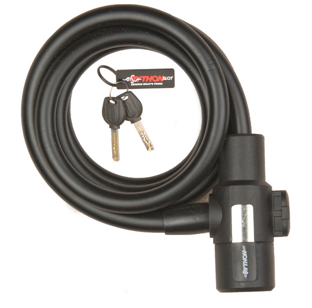 Cerradura de pitón Buzaglo cerradura en espiral 12mmx150cm, con soporte