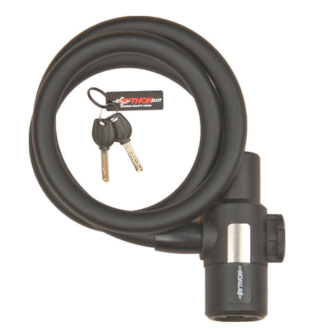 Candado de cable Buzaglo python lock 12mmx90cm, con soporte