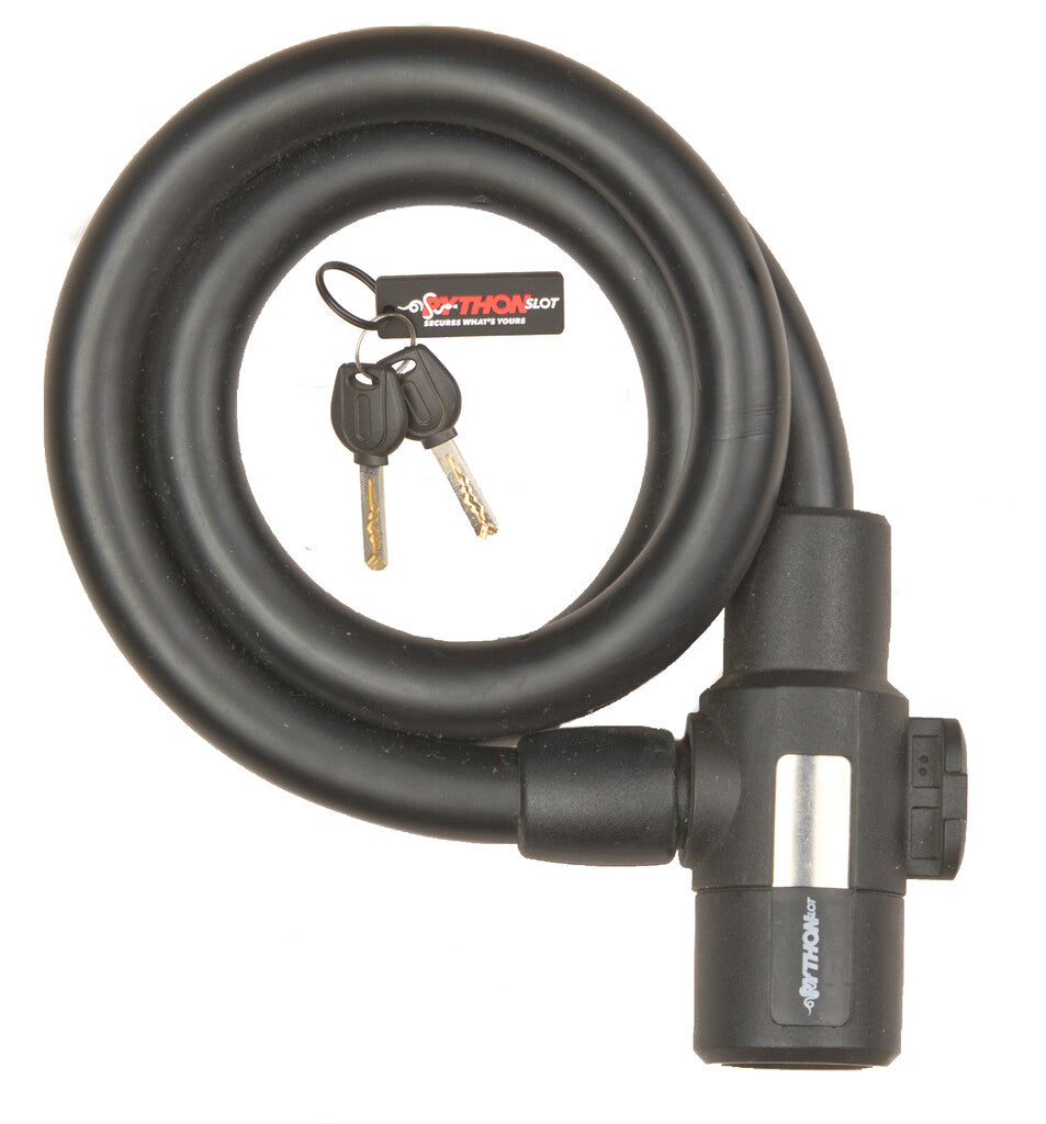 Candado de cable Buzaglo python lock 15mmx90cm, con soporte