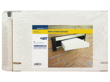 Buzón del ayuntamiento canguro - 165x255x28mm - blanco - 5 piezas - rd-351104-5