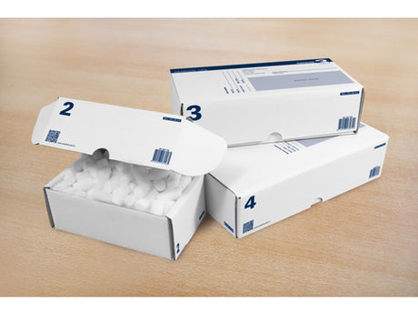 Caja de paquetes postales del ayuntamiento canguro 5 - 430x300x90mm - impreso - 5 piezas - rd-351122-5
