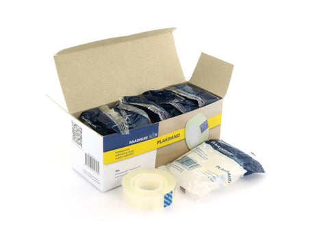 Cinta adhesiva para casa municipal transparente 15mmx33m 10 rollos en caja
