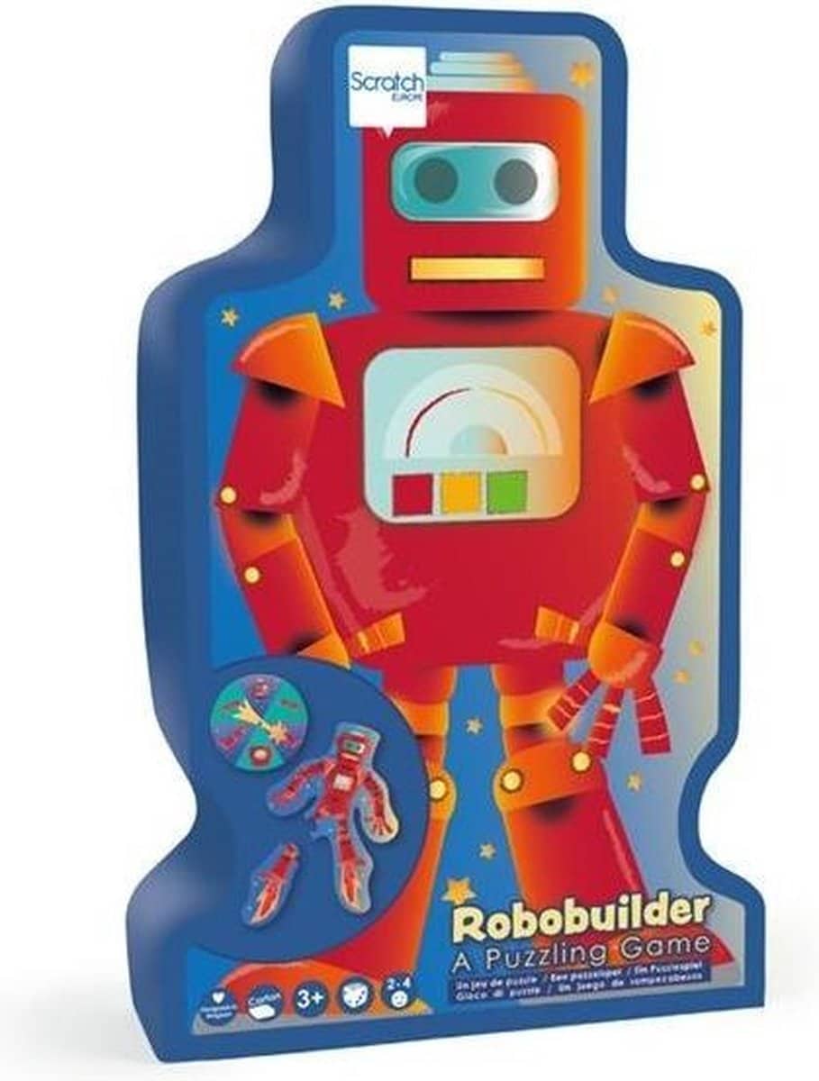 Damas rayar formas rompecabezas robot robobuilder