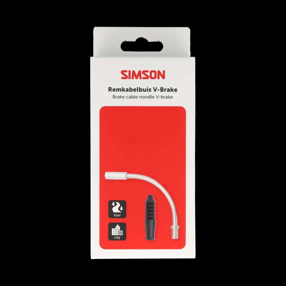 Tubo de cable de freno Simson V-brake incl. caucho
