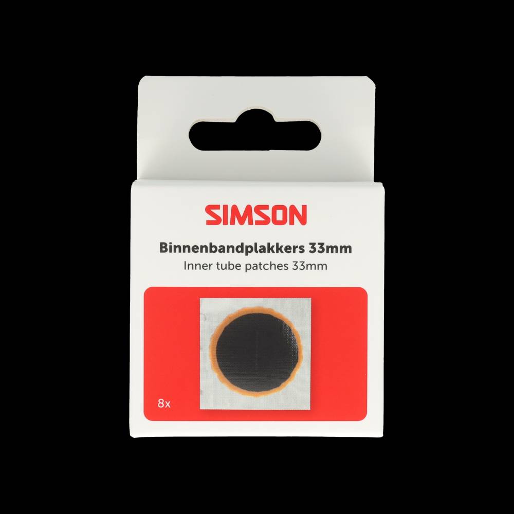 Simson parches para cámara de aire 33mm 8uds