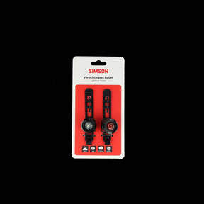 Simson set de iluminación bala batería - negro