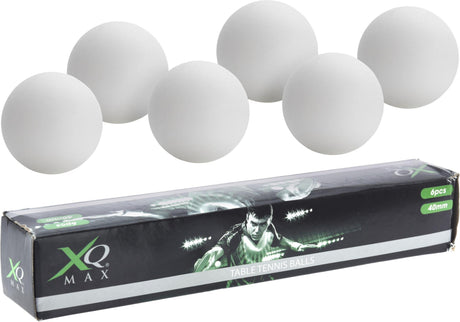 Pelotas de tenis de mesa xq max 40mm 6 piezas blanco
