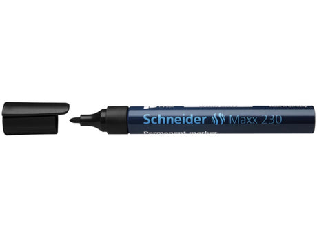 Schneider rotulador permanente 230 redondo negro 10uds