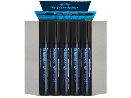 Schneider rotulador permanente 250 cincel negro 10uds
