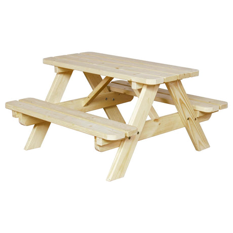Sens -line banco de picnic infantil jimmy madera de pino h55x90x90cm