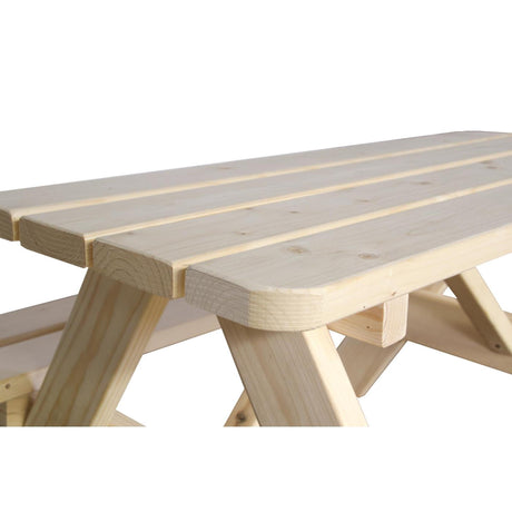 Sens -line banco de picnic infantil jimmy madera de pino h55x90x90cm