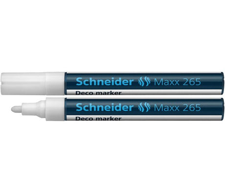 Rotulador tiza Schneider 265 blanco 2-3mm Rotulador tiza canguro blanco 2-3mm