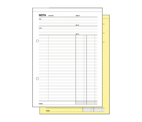 Cuaderno de notas canguro 205x120 2x50 paquete de 5 cuadernillos