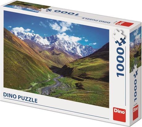 Dinotoys dino puzzle - šchara la montaña más alta de Georgia - 1000 piezas