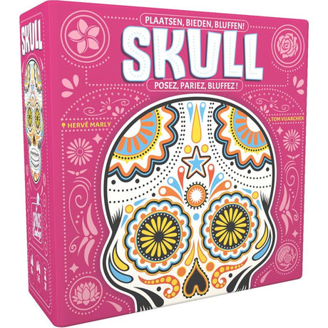Juego de cartas con calavera de vaqueros espaciales. Juego de cartas con calavera.