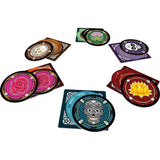 Juego de cartas con calavera de vaqueros espaciales. Juego de cartas con calavera.
