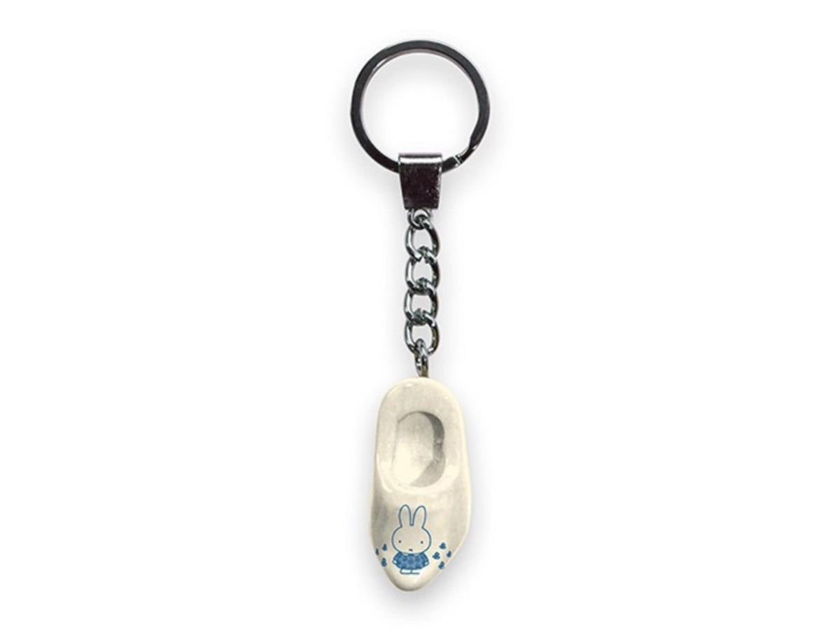 Llavero Miffy 1 zueco 4 cm blanco azul