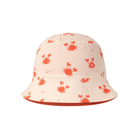Malhumorado | sombrero para el sol reversible UV rojo beige
