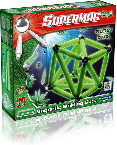 Selecta supermag - juego de imanes maxi Glow de 44 piezas