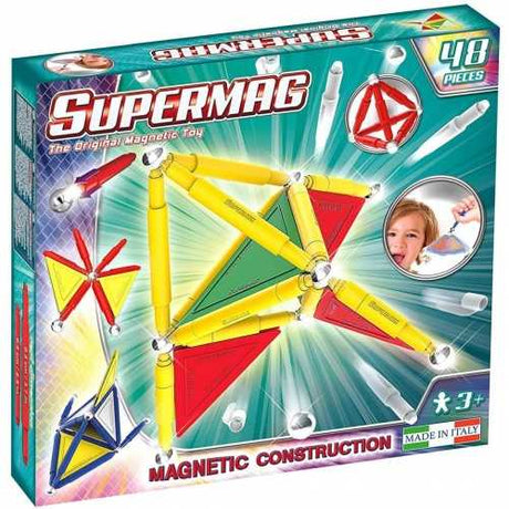 Selecta supermag - juego de imanes primarios de 48 piezas