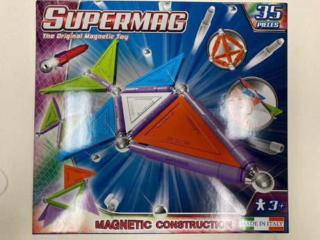 Selecta supermag: moderno juego de imanes de 35 piezas
