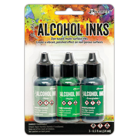 Ranger ink ranger • tintas de alcohol tim holtz musgo, mojito everglades 14ml