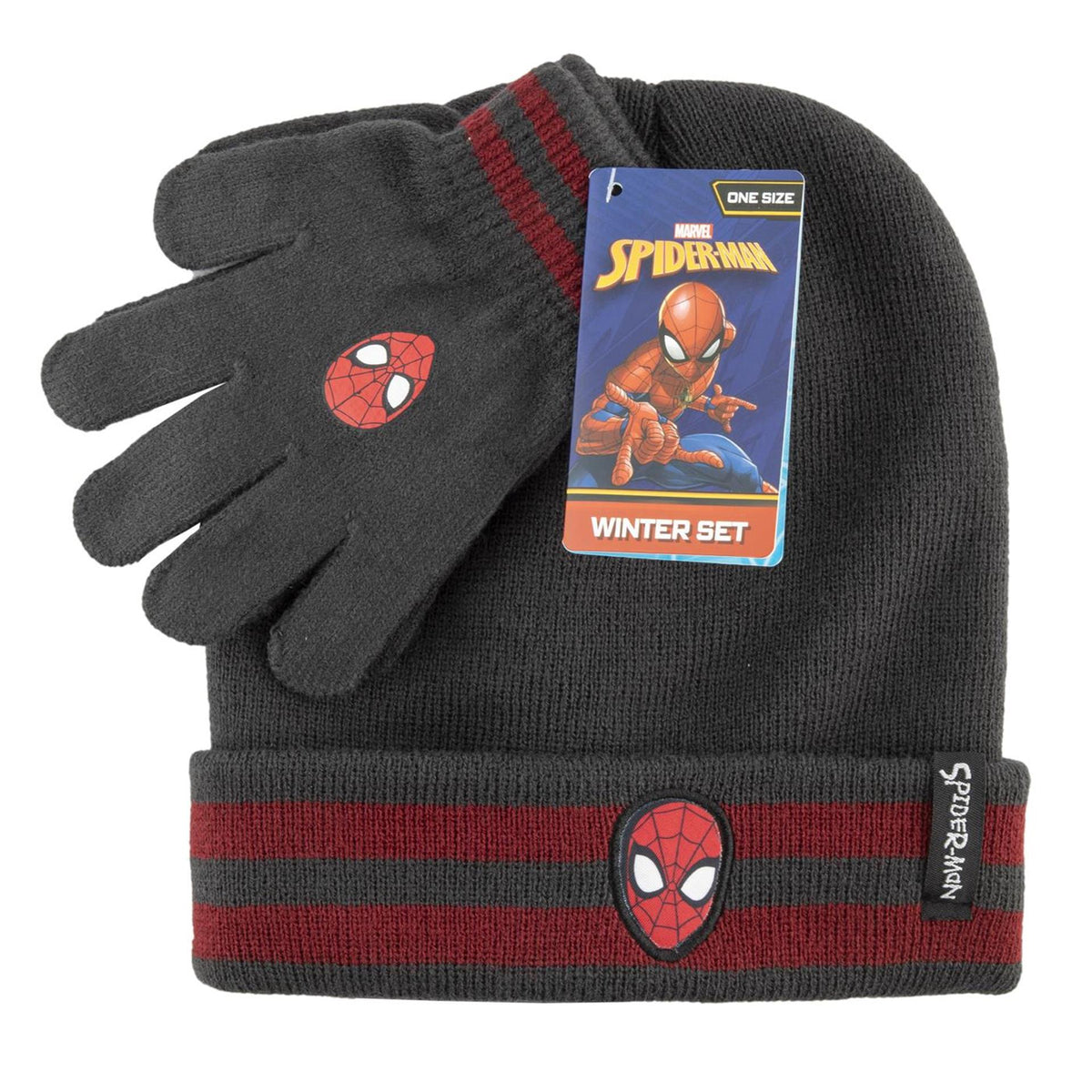 Conjunto de invierno de Spiderman.