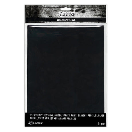 Ranger ink ranger • tim holtz angustia técnica mixta heavystock 20,32x25,40cm negro