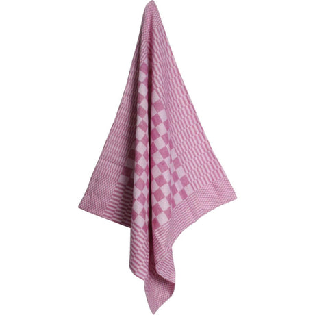 Toalla de chef roja rombo grande 70x70cm paquete de 12uds.