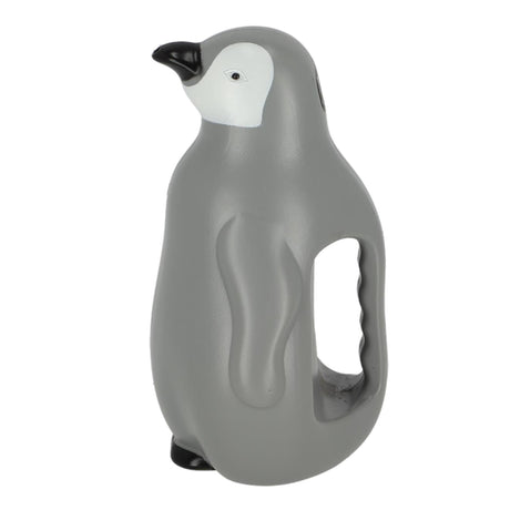 Esschert design regadera pingüino 15x12,5xh23cm 1,4l gris