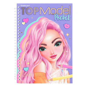 Libro para colorear de bolsillo top model de Van der Doelen